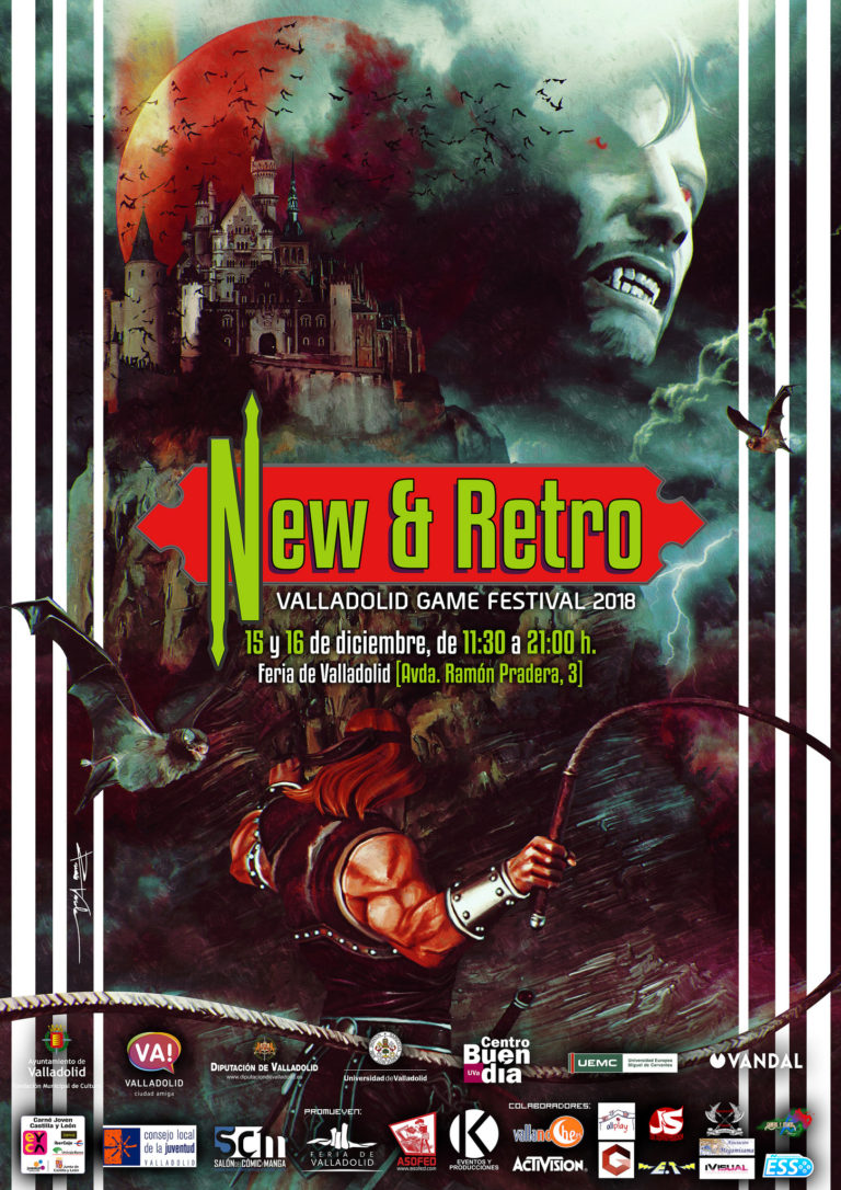 NEW & RETRO Valladolid GAME FESTIVAL 2018. Rueda de Prensa. Miércoles 12 a las 11:30 h. Casa Revilla