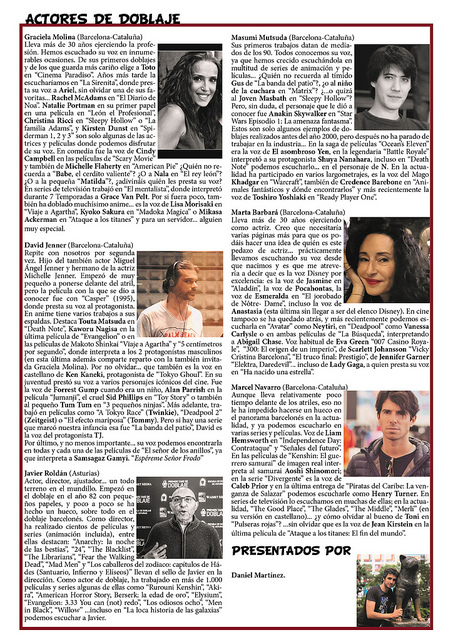 XIII Salón del Cómic y Manga de Castilla y León. Actores de Doblaje.