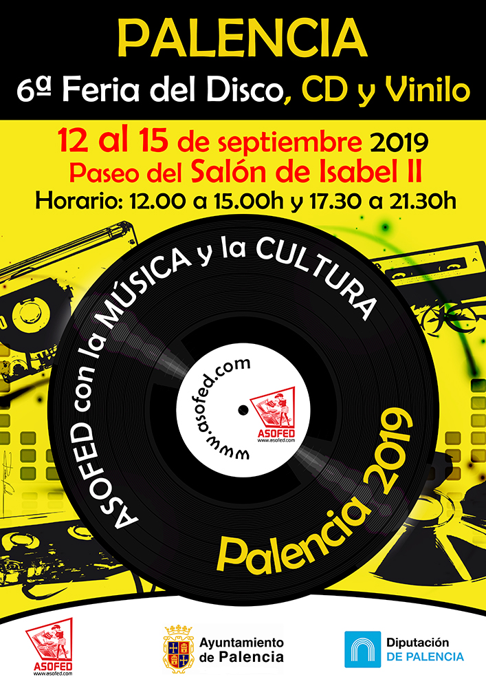 6ª Feria del Disco, CD y Vinilo de Palencia del 12 al 15 de septiembre.
