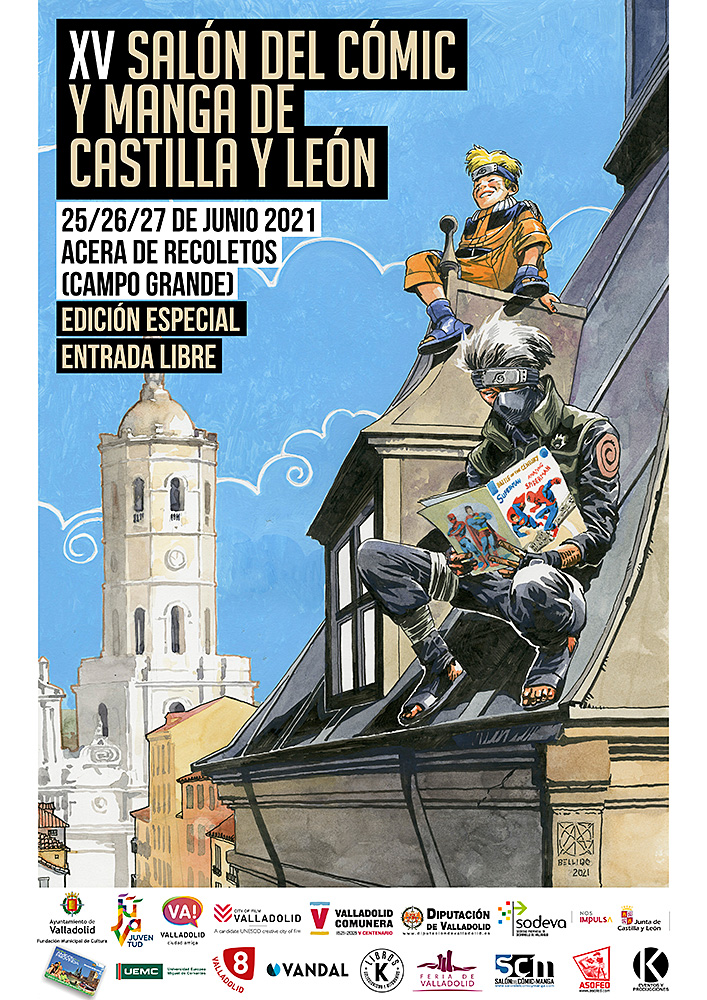 XV Salón del Cómic y Manga de Castilla y León. Rueda de Prensa. Miércoles 16 de junio, 12:30h Acera de Recoletos, junto a la oficina de Turismo