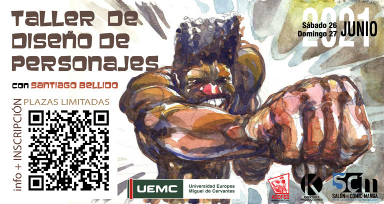 XV Salón del Cómic y Manga de Castilla y León talleres Santiago Bellido Inscripción